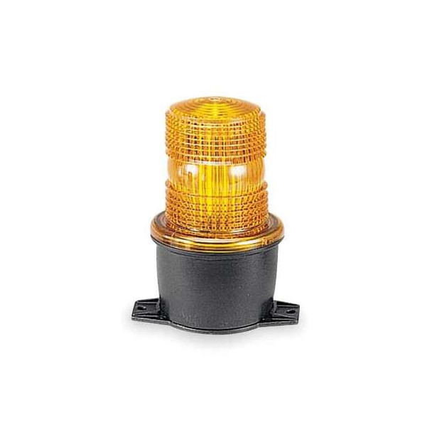 Federal Signal Low Profile Warning Light,Strobe,Amber LP3T-012-048A