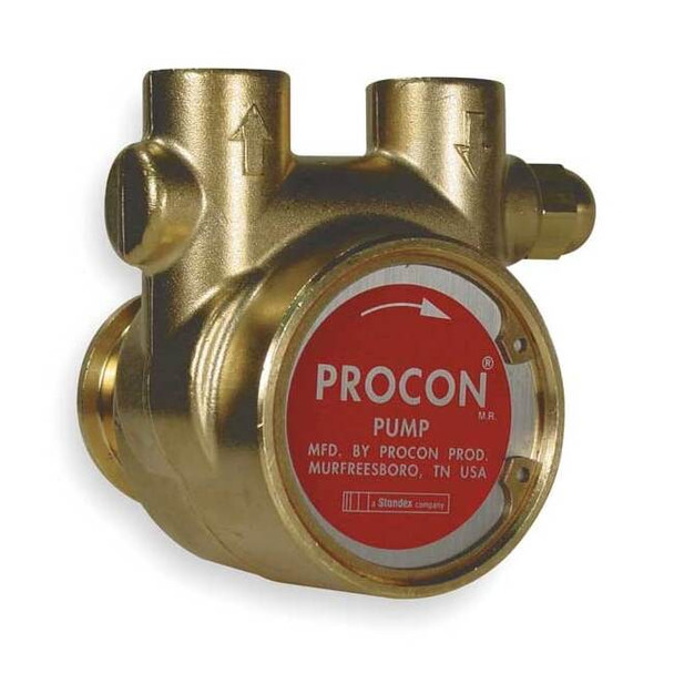 Procon RotaryVanePump,1/2"InletDia,Brass,For48Y 114B240F11BA 250