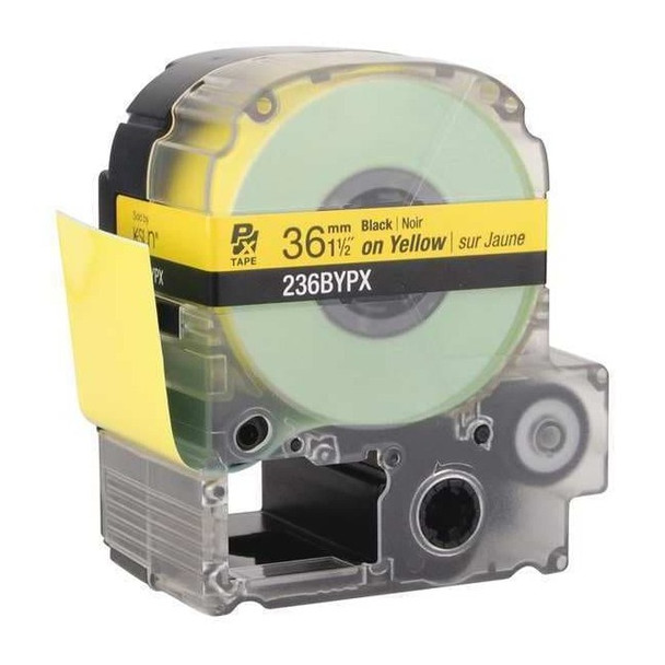 Epson Label Cartridge, Black on Yellow, Labels/Roll: Continuous 45WA67
