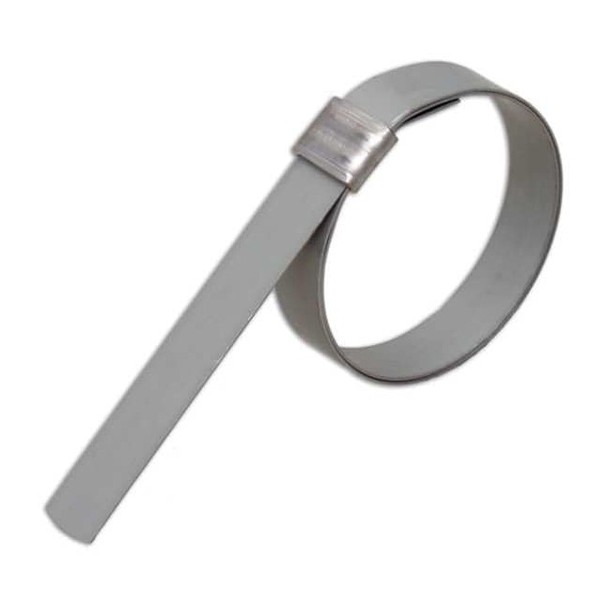 Band-It Hose Clamp,5/8"W,Lip-Lock,2 1/8"OD,PK24 GRS308