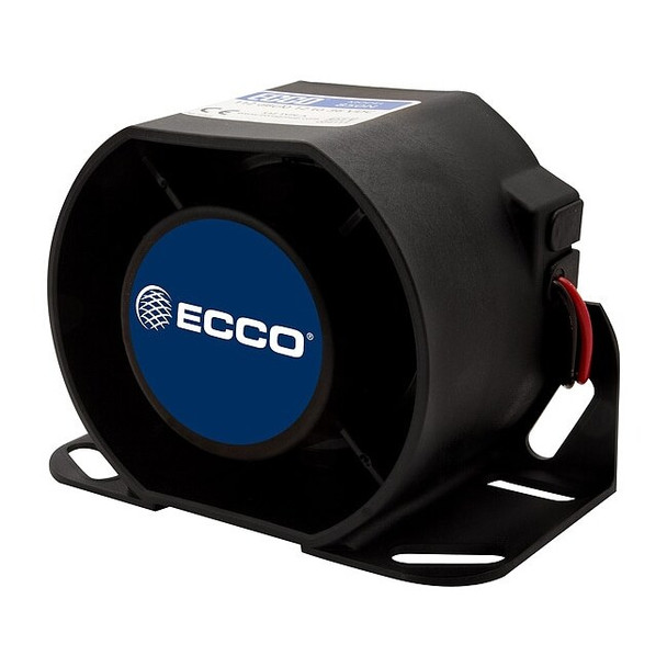 Ecco Back Up Alarm,Black,4-13/64" H 840N