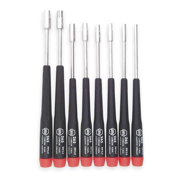 Wiha Precision Nut Driver Set,8 Pieces,Metric 26590