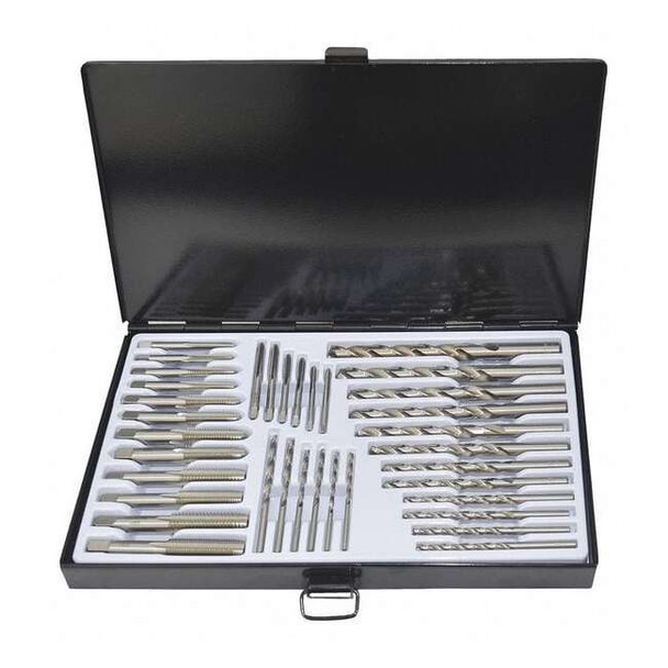 Manufacturer Varies Drill Bit and Tap Set, 36-Piece, UNC/UNF, Plug 5PXJ5