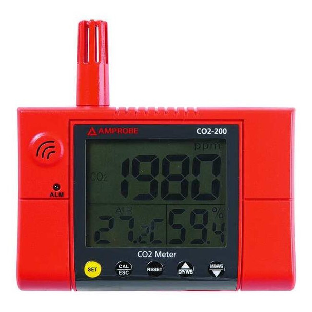Amprobe Carbon Dioxide Meter,380 to 2000 PPM CO2-200
