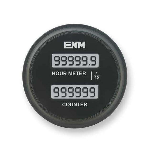 Enm Hour Meter/Counter,LCD,6Digit,8-32 VDC T39AC