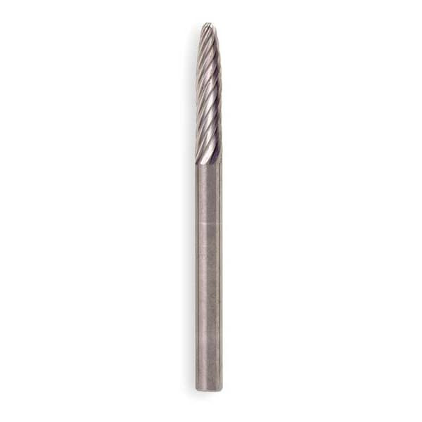 Widia Carbide Bur Aluminum Cut,Rnd Nose,3/8 M40545