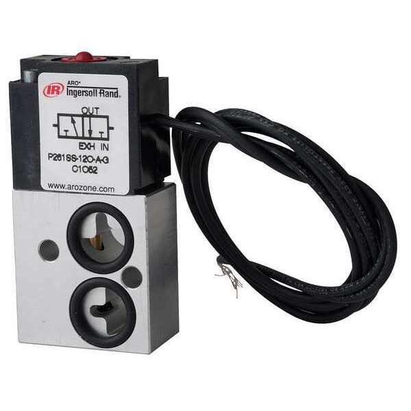 Aro Solenoid Air Control Valve,1/8 In,120VAC P261SS-120-A