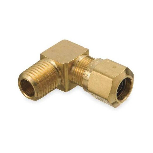 Weatherhead Elbow, Brass, Comp. 5/8 in, NPTF 3/8 in 1469X10X12