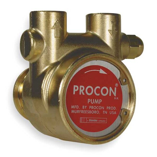 Procon Pump, Rotary Vane, Brass, HP at 250 PSI: 3/4 hp 114B190F11BA 250