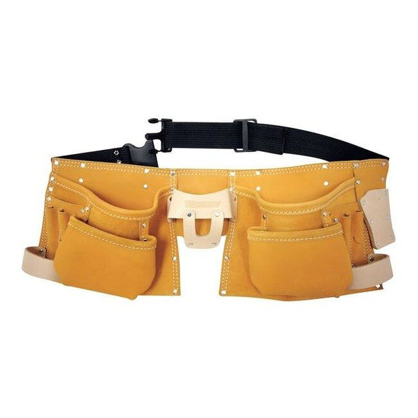 Westward Tool Apron, Tool Belt, Blue, Black, Polypropylene, 12 Pockets 5MZL2