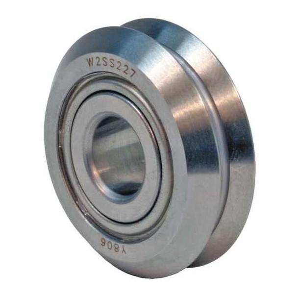 Bishop-Wisecarver Yoke Roller,1 13/64in Dia,Dbl Shield W2SS227