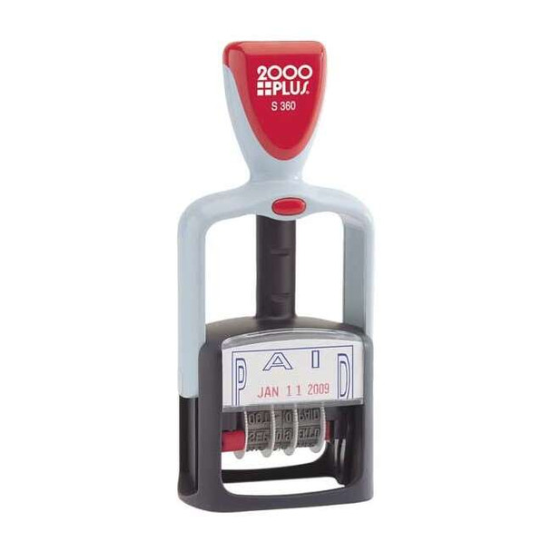 2000 Plus Message Date Stamp,4 Bands, Paid 038862