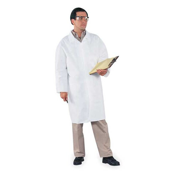 Kleenguard Lab Coat,M,White,Microp Lam,PK30 44452 Kleenguard Lab Coat,M,White,Microp Lam,PK30 44452