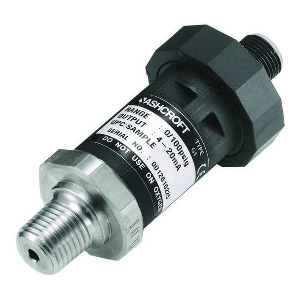 Ashcroft Pressure Transducer,30 In Hg Vac to30psi G17M0242EWVAC/30#