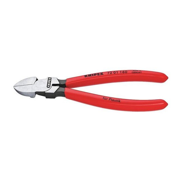 6 1/4 in 72 Diagonal Cutting Plier Flush Cut Oval Nose Uninsulated