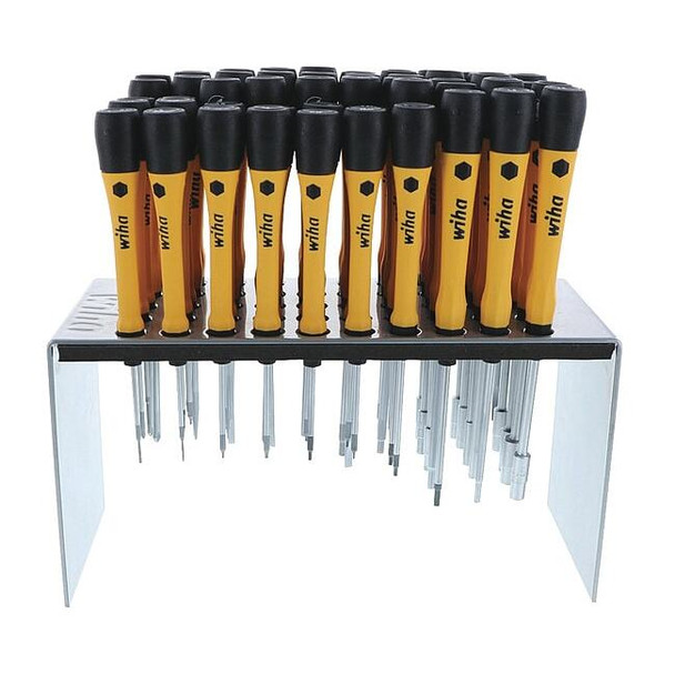 Wiha ESDSafeScrwdrvrSet,Torx;Metric;SAE,50pcs 92093