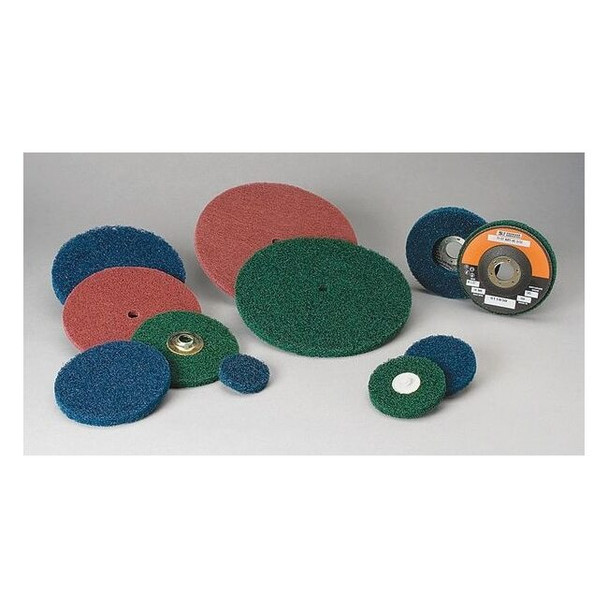 Standard Abrasives Buff and Blend HS Disc,A/O,6in,Med,PK10 810710