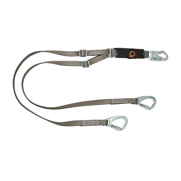 Lanyard, V-Series, Tieback, Twin-Leg Energy Absorbing,  6 ft, ANSI Z359.13-2013