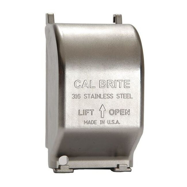Calbrite Weatherproof Cover, 1 Gang, 316 Stainless Steel S60000FVCD