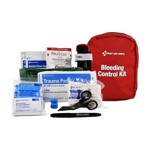 Manufacturer Varies Bleeding Control Kit, 5 in W, Red 91060