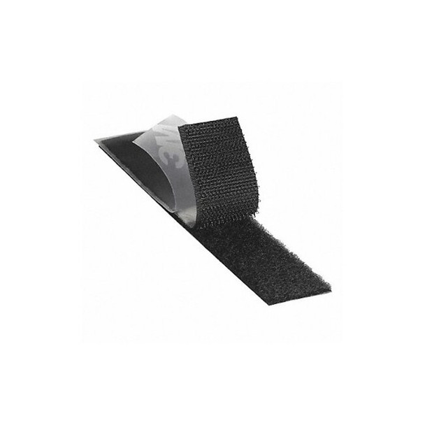 3m Reclosable Fastener, Acrylic Adhesive, 150 ft, 1 in W, Black SJ3572