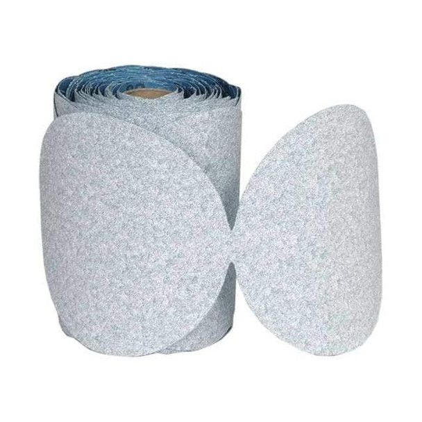 Norton Abrasives PSA Paper Disc Roll,5in.dia.,100 Grit,Bl 66261140501