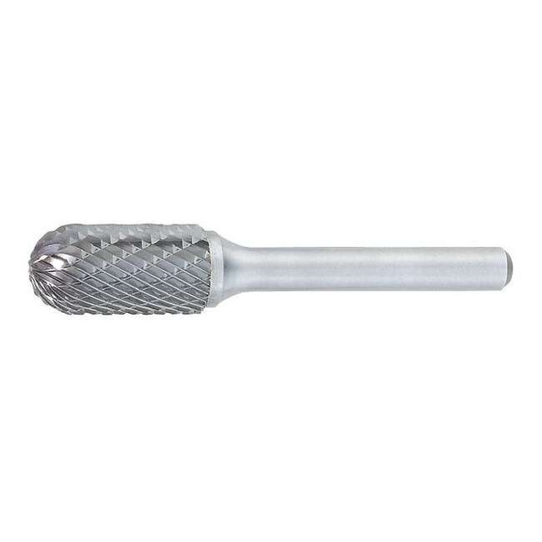 Osg Carbide Bur,Cylindrical Ball Nose,1/2 in 862-5000