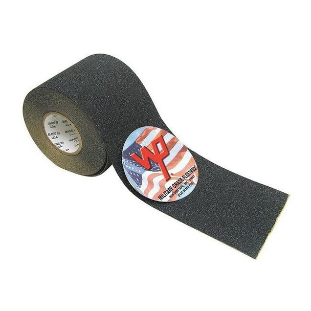 Anti-Slip Tape Polymer 60 Grit Size, Black, 6" W x 60 ft. L, 31 mil Thick