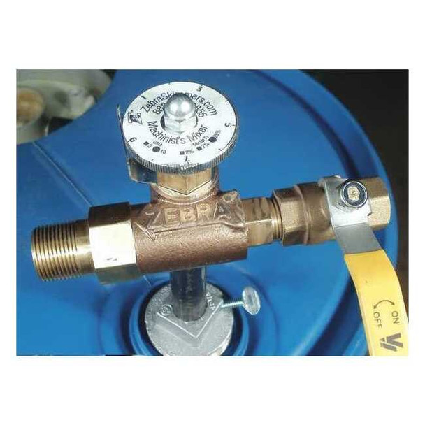 Zebra Skimmers Adjustable Coolant Mixer,Cast Brass,2 In MIX03725