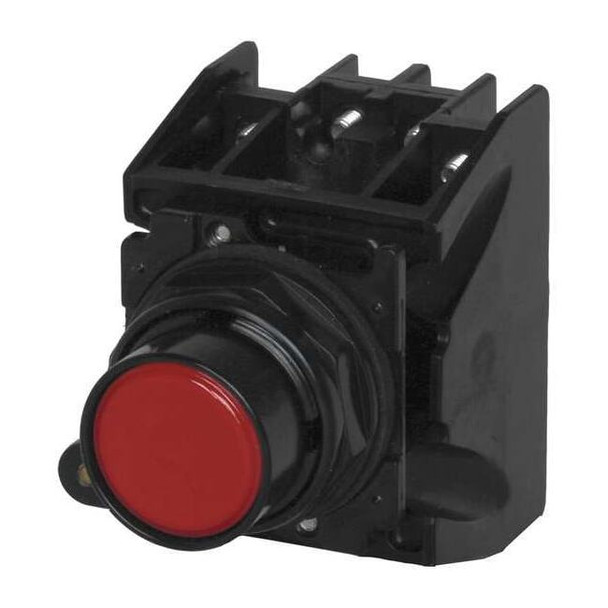Eaton Hazardous Location Push Button, 30 mm, 1NO/1NC, Red E34EX706R
