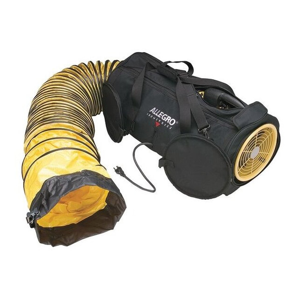 Allegro Industries Confined Space Blower,Black/Yellow,15" W 9535-08L
