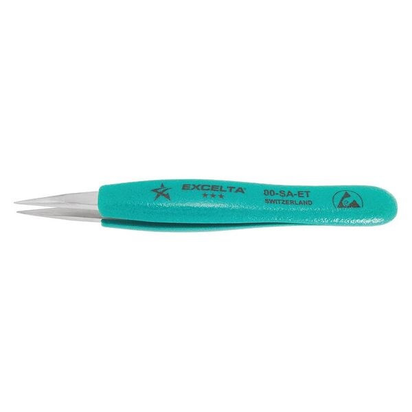 Excelta Tweezer,Strong,5 in. L,SS 00-SA-ET