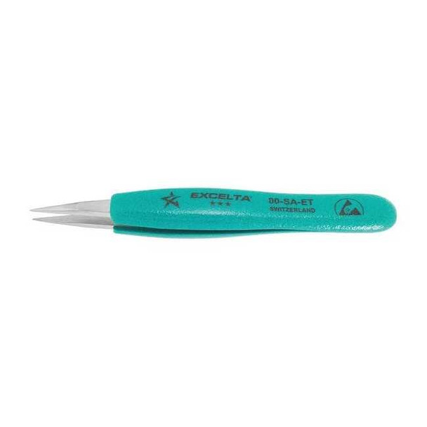 Excelta Tweezers,SS,Straight,5"L 00-SA-ET