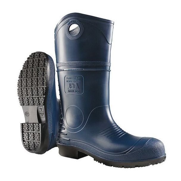 Dunlop Men's DuraPro Rubber Boot, Steel Toe, 16" Height, Blue, 6 8908633