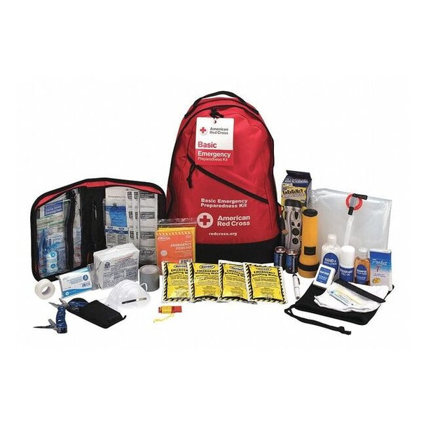 American Red Cross First Aid Kit, Nylon 184 Components, 1 People Served 91051