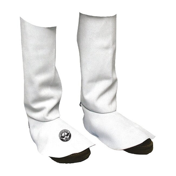 Bdg Leather Welding Spat, Cowhide, 15 in Length, Gray, 15 in 64-1-SP-15