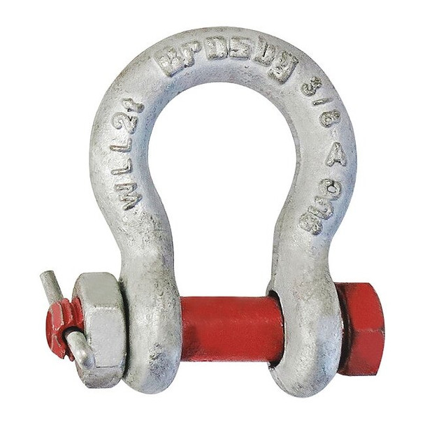 Crosby Anchor Shackle,3/8" Body Sz,Painted 1021015