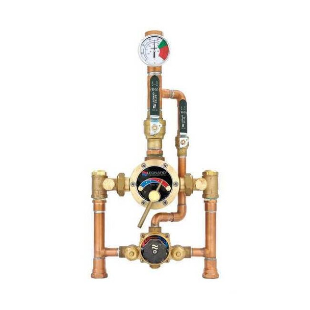 Leonard Valve Mixing Valve,Lead Free Bronze,58 gpm TM-820B-LF-DT-RF