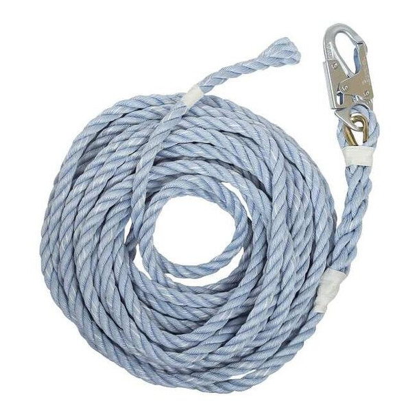 Falltech Vertical Lifeline,Blue,Steel Hardware 8149