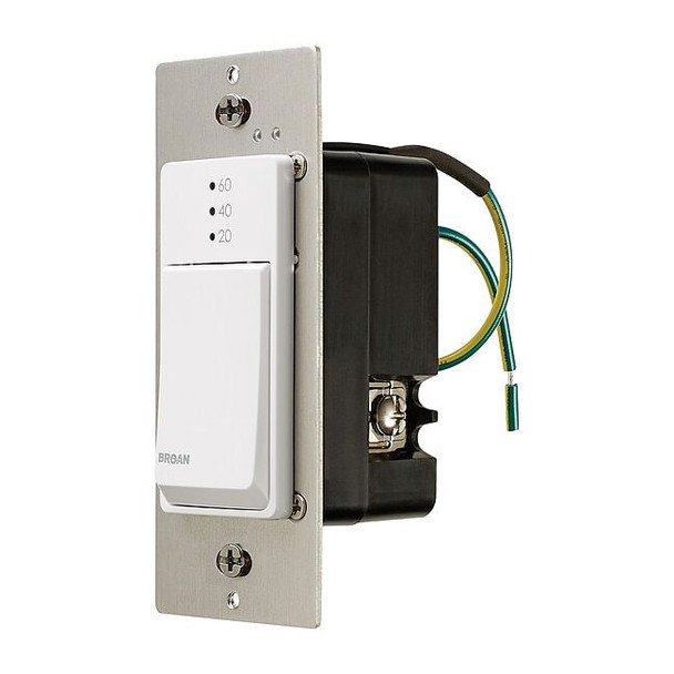 Broan-Nutone Exhaust Fan Timer,9 A,White,120 V CD60W