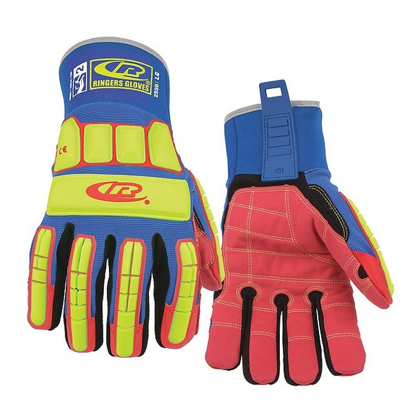 Ringers Gloves Impact Resistant Gloves,Blue,XL,PR 259B