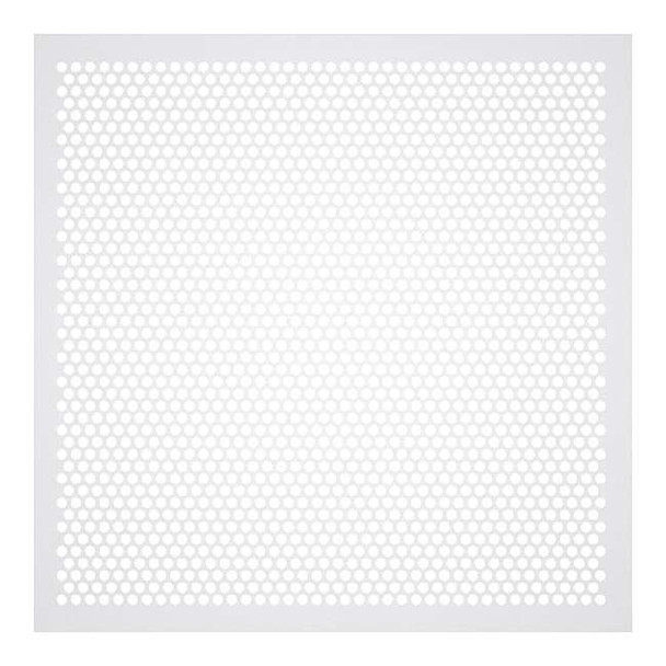 American Louver Square Perforated Diffusers, White STR-PERF-2238-2PK