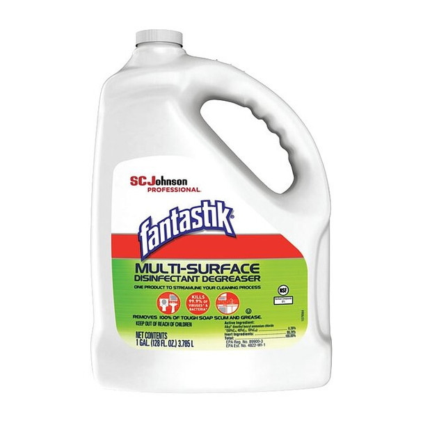 Fantastik Disinfectant Degreaser, Bottle, Unscented, 4 PK 311930