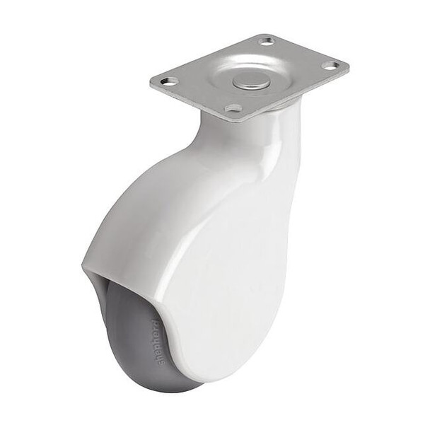 4" X 1-1/4" Non-Marking Monotech Swivel Caster, No Brake, Loads Up To 225 lb