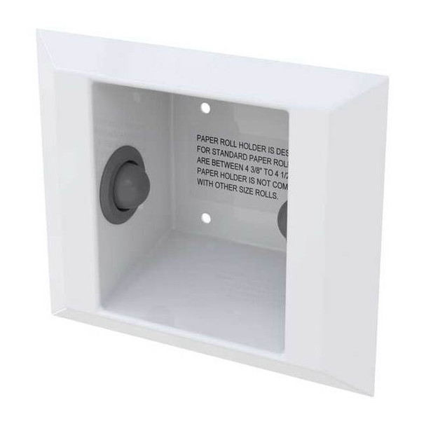Bestcare Toilet Paper Holder,White,SS,9-1/16" L WH1845B
