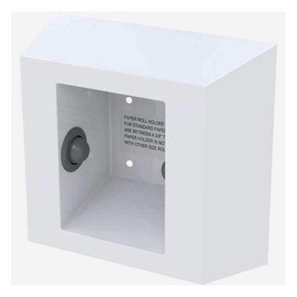Bestcare Toilet Paper Holder,White,SS,10-1/2" L WH1847B