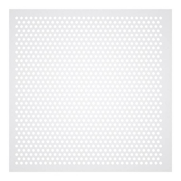 American Louver Square Perforated Diffusers, White STR-PERF-2212-5PK