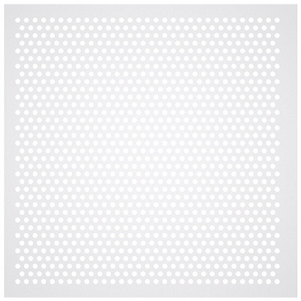 American Louver Square Perforated Diffusers, White STR-PERF-2212-5PK