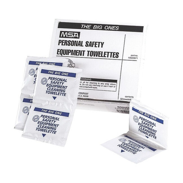 Msa Safety Respirator Wipes,Size 8" x 11 10022871