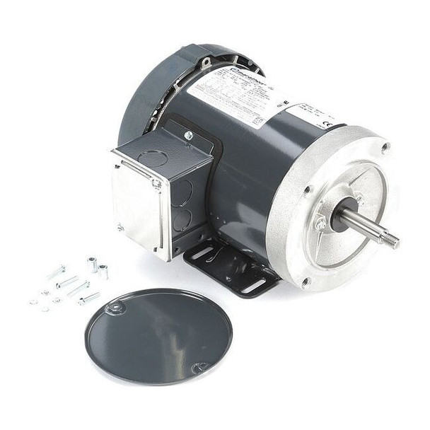 Leeson Motor,3-Ph,3/4 HP,208-230/460V,56J 056T34F5343